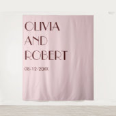 モダン淡い色の色の美結婚美の背景 タペストリー (正面)