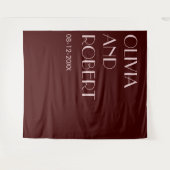 モダン淡い色の色の美結婚美の背景 タペストリー (正面(横))