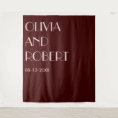 モダン淡い色の色の美結婚美の背景 タペストリー (正面)