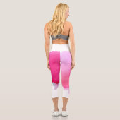 モダン淡水色芸術品を気取ったカラフルファンキー芸術 カプリレギンス (裏面)