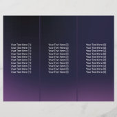 モダン深いパープル美しいサロンスパ3倍 (裏面)