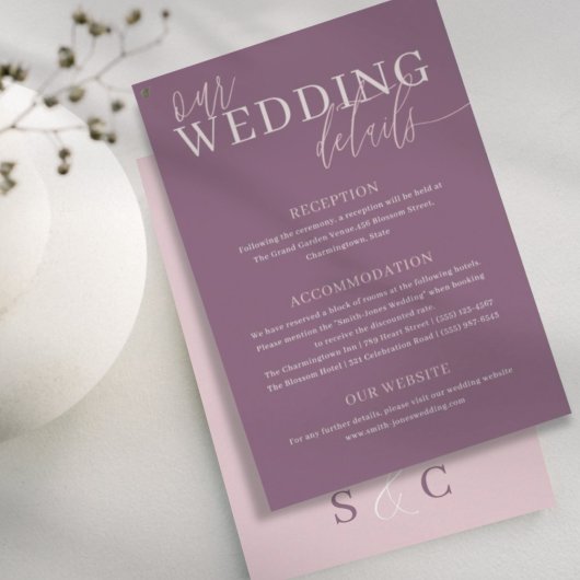 モダン深いムーヴとバラ金ゴールドの結婚詳細 エンクロージャーカード