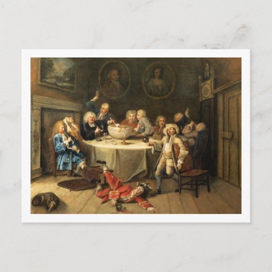 モダン深夜の会話 ポストカード (正面)