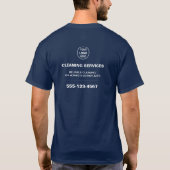 モダン清掃サービスロゴ Tシャツ (裏面)