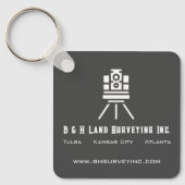 モダン測量事業 キーホルダー (正面)