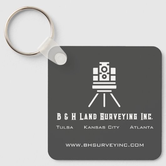 モダン測量事業 キーホルダー (正面)