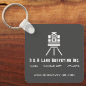 モダン測量事業 キーホルダー (正面)