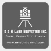 モダン測量事業 スクエアシール (正面)