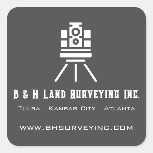 モダン測量事業 スクエアシール (正面)