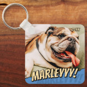 モダン漫画シンプルクールカスタムPet Photo キーホルダー (正面)