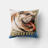 モダン漫画シンプルクールカスタムPet Photo クッション (裏面)