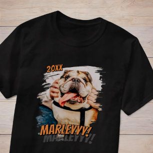 モダン漫画シンプルクールグランジカスタムPET PHOTO Tシャツ