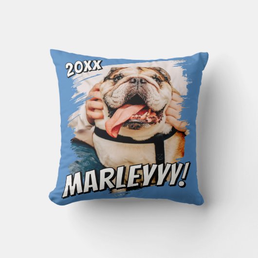 モダン漫画シンプルグランジカスタムPet Photo クッション (正面)