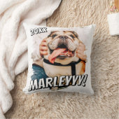 モダン漫画シンプルグランジカスタムPet Photo クッション (ブランケット)