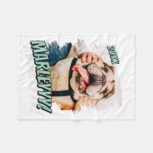 モダン漫画シンプルグランジカスタムPet Photo フリースブランケット (正面(横))