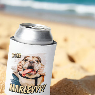 モダン漫画シンプルグランジカスタムPet Photo 缶クーラー