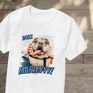 モダン漫画シンプルグランジカスタムPet Photo Tシャツ