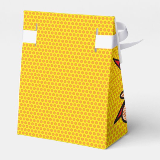 モダン漫画ブックおもしろい幾何学的結婚式の引き出物ボックス フェイバーボックス (裏面サイド)