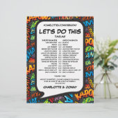 モダン漫画ブックの結婚スケジュールのタイムライン (スタンド正面)