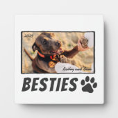 モダン漫画ペットポーベスティフリ最高のーズBFF写真 フォトプラーク (正面)