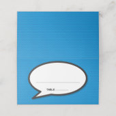 モダン漫画本の音声バ結婚ブル プレイスカード (外部開封)