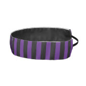 モダン濃い紫と黒ストライプの アスレチックヘッドバンド (右)