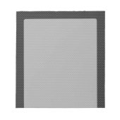 モダン炭素繊維スタイルプリント背景 ノートパッド (正面)