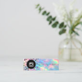 モダン点、ホログラフィックオプア スキニー名刺 (スタンド正面)