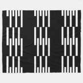 モダン無地の図形パターン2 フリースブランケット (正面(横))