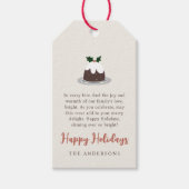 モダン焼いたご家族 ギフトタグ (正面)