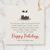 モダン焼いたChristmas Treat フェイバータグ (裏面)