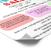 モダン焼き菓子またはケーキ販売の資金調達 ポスター (角)