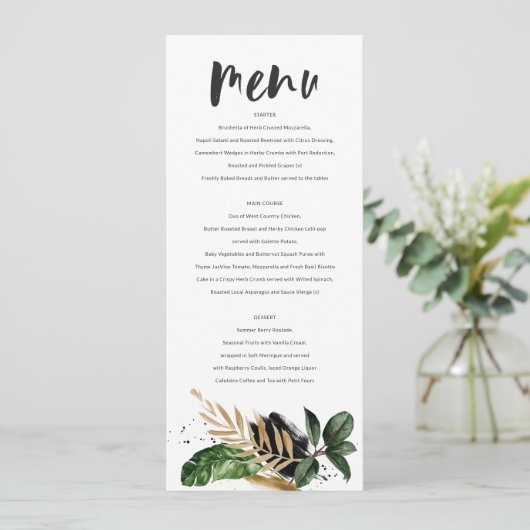 モダン熱絵を描抽象芸術結婚メニュー メニュー (スタンド正面)