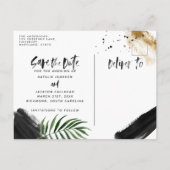 モダン熱絵を描結婚抽象芸術 案内ポストカード (裏面)