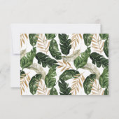 モダン熱色彩の鮮やか結婚抽象芸術s.v.p. 出欠カード (裏面)