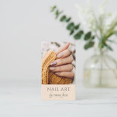 モダン爪、 ネイルテック写真名刺 名刺 (スタンド正面)