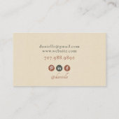 モダン爪、 ネイルテック写真名刺 名刺 (裏面)