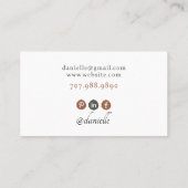 モダン爪、 ネイルテック名刺 名刺 (裏面)