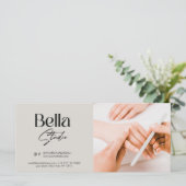 モダン爪、 ネイルテック美しいサロンギフトカード (スタンド正面)