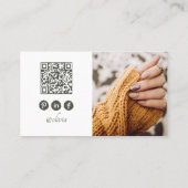 モダン爪、 ネイルテック4フォト名刺 名刺 (裏面)