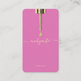 モダン爪、 ネイルポリッシュ爪、 ネイル美しいサロンピンク 名刺