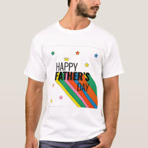 モダン父の日お祝いTシャツ