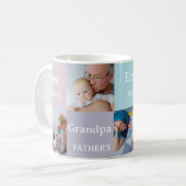 モダン父の日最高のおじいちゃんEver 4 Photo コーヒーマグカップ (正面左)
