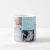 モダン父の日最高のおじいちゃんEver 4 Photo コーヒーマグカップ (中央)