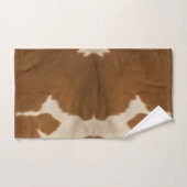 モダン牛フェイク革コレクシエレガントョン バスタオルセット (ハンドタオル)