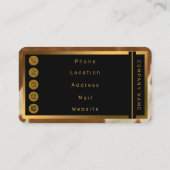 モダン牛フェイク革コレクシエレガントョン 名刺 (裏面)