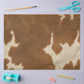 モダン牛フェイク革コレクシエレガントョン 薄葉紙 (クラフト)