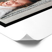 モダン犬4枚の写真 – パーソナライズされた collage ポスター (角)