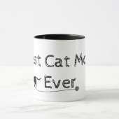 モダン猫シンプルの母さん マグカップ (中央)