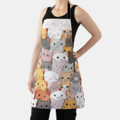 モダン猫パタパーソナライズされたーン エプロン (インサイチュ)